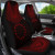 Cook Islands Car Seat Cover - Cook Islands Flag Polynesian Chief Tattoo Red Version
