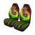 Kosrae Car Seat Covers - Polynesian Hook And Hibiscus (Reggae)