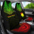 Nauru Custom Personalised Car Seat Cover - Nauru Flag Polynesian Chief Tattoo Reggae Version