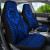 Tuvalu Car Seat Cover - Tuvalu Coat Of Arms Polynesian Tattoo Blue