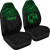 Tonga Car Seat Covers - Tonga Green Coat Of Arms Polynesian Tattoo