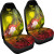 CNMI Custom Personalised Car Seat Covers - Humpback Whale with Tropical Flowers (Yellow)