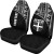 Fiji Tapa Custom Personalised Car Seat Covers - Fiji Flag Polynesian Curve Black