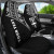 Fiji Tapa Custom Personalised Car Seat Covers - Fiji Flag Polynesian Curve Black