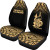 New Caledonia Car Seat Covers - New Caledonia Coat Of Arms Polynesian Tattoo Fog Gold