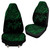 Hawaii Polynesian Car Seat Covers - Green Sea Turtle Hibiscus Plumeria 3