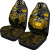 Samoa Polynesian Custom Personalised Car Seat Covers - Eagle Tribal Pattern Yellow