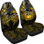 Samoa Polynesian Custom Personalised Car Seat Covers - Eagle Tribal Pattern Yellow