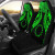 Cook islands Polynesian Car Seat Covers Pride Seal And Hibiscus Green