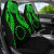Cook islands Polynesian Car Seat Covers Pride Seal And Hibiscus Green