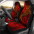 Tahiti Car Seat Covers - Red Shark Polynesian Tattoo