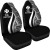 Wallis And Futuna Car Seat Covers - White Polynesian Tentacle Tribal Pattern