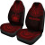 Samoa Car Seat Cover - Samoa Coat Of Arms Polynesian Chief Tattoo Deep Red Version