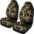 Fiji Polynesian Car Seat Covers - Gold Tentacle Turtle