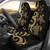 Fiji Polynesian Car Seat Covers - Gold Tentacle Turtle Crest
