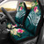 Tahiti Polynesian Car Seat Covers - Summer Plumeria (Turquoise)