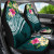 Tahiti Polynesian Car Seat Covers - Summer Plumeria (Turquoise)