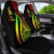 New Caledonia Car Seat Covers - Reggae Polynesian Tentacle Tribal Pattern Crest