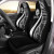 Tahiti Custom Personalised Car Seat Covers - White Polynesian Tentacle Tribal Pattern