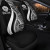 Tahiti Custom Personalised Car Seat Covers - White Polynesian Tentacle Tribal Pattern