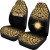 Marshall Islands Car Seat Covers - Marshall Islands Flag Polynesian Tattoo Gold Fog