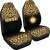Marshall Islands Car Seat Covers - Marshall Islands Flag Polynesian Tattoo Gold Fog