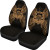 Tuvalu Car Seat Cover - Tuvalu Coat Of Arms Map Gold