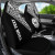 Tahiti Custom Personalised Car Seat Covers - Tahiti Flag Polynesian White Curve