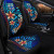Fiji Custom Personalised Car Seat Covers - Vintage Tribal Mountain