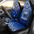 Samoa Custom Personalised Car Seat Covers - Samoa Flag Coat Of Arms Polynesian Tattoo Fog Blue