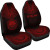 Federated States Of Micronesia Car Seat Cover - FSM Seal Polynesian Chief Tattoo Red Version