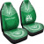 Norfolk Island Custom Personalised Car Seat Cover - Norfolk Island Coat Of Arms Polynesian Chief Tattoo Green Version