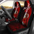 Vanuatu Polynesian Custom Personalised Car Seat Covers - Coat Of Arm With Hibiscus