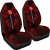 Wallis And Futuna Car Seat Covers - Wallis And Futuna Coat Of Arms Polynesian Tattoo Red