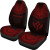 Kosrae Custom Personalised Car Seat Cover - Kosrae Flag Polynesian Chief Tattoo Red Version