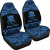 Tuvalu Polynesian Custom Personalised Car Seat Covers - Pride Blue Version
