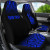 New Caledonia Custom Personalised Car Seat Covers - New Caledonia Coat Of Arms Polynesian Tattoo Fog Blue