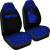 New Caledonia Custom Personalised Car Seat Covers - New Caledonia Coat Of Arms Polynesian Tattoo Fog Blue
