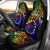 Cook Islands Custom Personalised Car Seat Covers - Rainbow Polynesian Pattern
