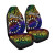 Cook Islands Custom Personalised Car Seat Covers - Rainbow Polynesian Pattern