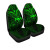 Tonga Car Seat Cover - Green Color Cross Style