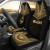 Guam Car Seat Cover - Guam Coat Of Arms Polynesian Chief Tattoo Gold Version