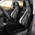 Fiji Custom Personalised Car Seat Covers - White Polynesian Tentacle Tribal Pattern Crest
