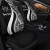 Fiji Custom Personalised Car Seat Covers - White Polynesian Tentacle Tribal Pattern Crest