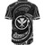 Hawaii Polynesian Baseball Shirt - White Tribal Wave