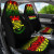 Tuvalu Custom Personalised Car Seat Covers - Tuvalu Coat Of Arms Fog Reggae Style