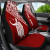 Hawaii Custom Personalised Car Seat Covers - Kamehameha King Polynesian Red Curve