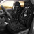 Guam Personalised Car Seat Covers - Guam Seal With Polynesian Tattoo Style (Black)