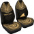 Tokelau Custom Personalised Car Seat Cover - Tokelau Flag Polynesian Chief Tattoo Gold Version