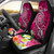 Tahiti Custom Personalised Car Seat Covers - Turtle Plumeria (Pink)